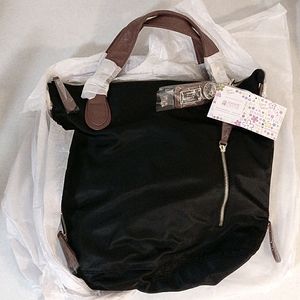 Jeanne Lottie Christine Tote in black/cognac
